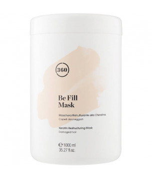 Живильна маска для сухого й пошкодженого волосся з кератином Damaged Hair Restructuring Mask 360 Be Fill, 1000