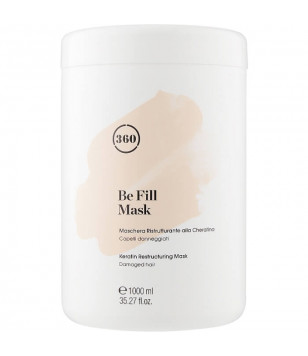 Живильна маска для сухого й пошкодженого волосся з кератином Damaged Hair Restructuring Mask 360 Be Fill, 1000