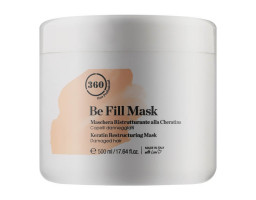Живильна маска для сухого й пошкодженого волосся з кератином Damaged Hair Restructuring Mask 360 Be Fill, 500