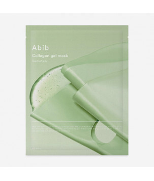 Гелевава маска для обличчя з колагеном та екстрактом хауттюйнії Collagen Gel Mask Heartleaf Jelly ABIB, 1 шт