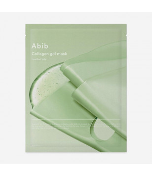 Гелевая маска для лица с коллагеном и экстрактом хауттюйнии Collagen Gel Mask Heartleaf Jelly ABIB,