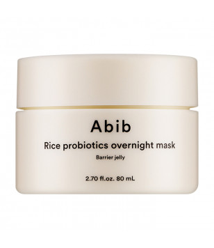 Нічна маска для обличчя з пробіотиками Rice Probiotics Overnight Mask Barrier Jelly ABIB, 80 мл