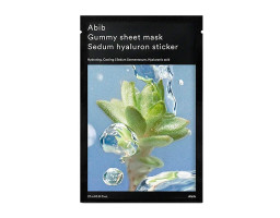 ABIB Gummy Sheet Mask Sedum Hyaluron Sticker — увлажняющая тканевая маска для лица с гиалуроновой кислотой