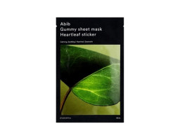 Abib Gummy Sheet Mask Heartleaf Sticker — заспокійлива тканинна маска для обличчя, 1 шт