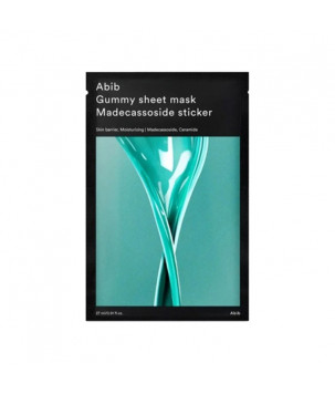 Зволожувальна тканинна маска для обличчя з мадекасозидом Abib Gummy Sheet Mask Madecassoside Sticker ABIB, 1 ш