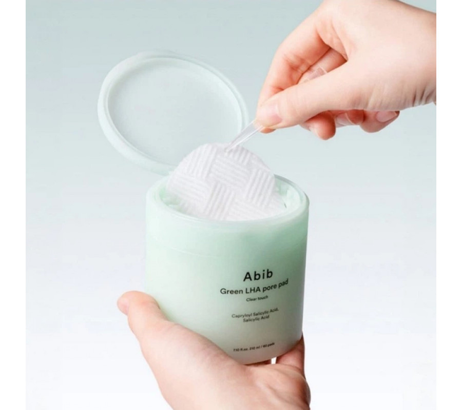 Abib Набір педів з кислотами для чутливої шкіри Green LHA Pore Pad Clear Touch