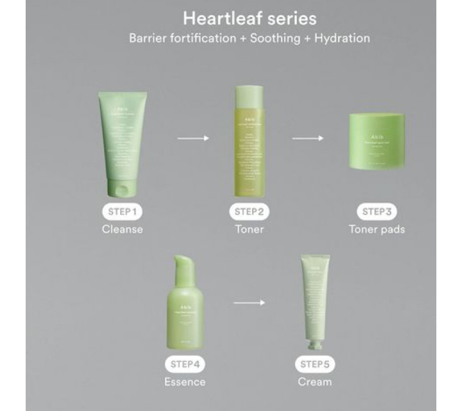 Заспокійлива есенція для обличчя Heartleaf Essence Calming Pump Abib, 50 мл