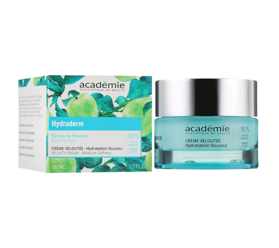 Увлажняющий крем для лица с экстрактом яблока Velvety Cream Hydrating Treatment Academie, 50 мл
