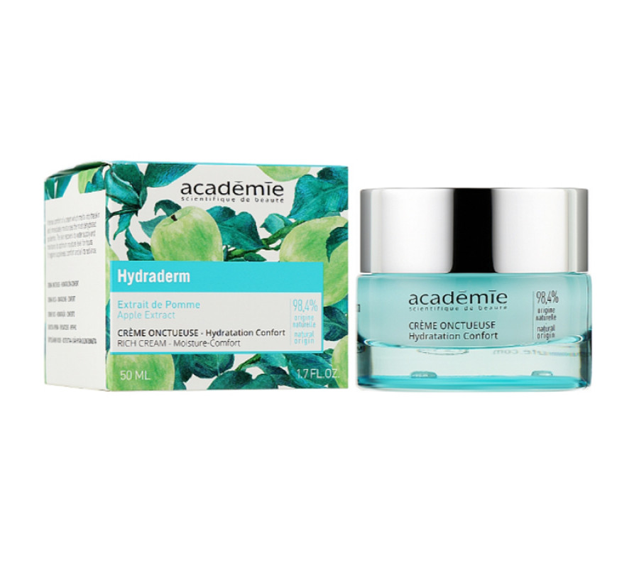 Поживний та зволожуючий крем для обличчя з екстрактом яблука Rich Cream Moisture Comfort Academie, 50 мл