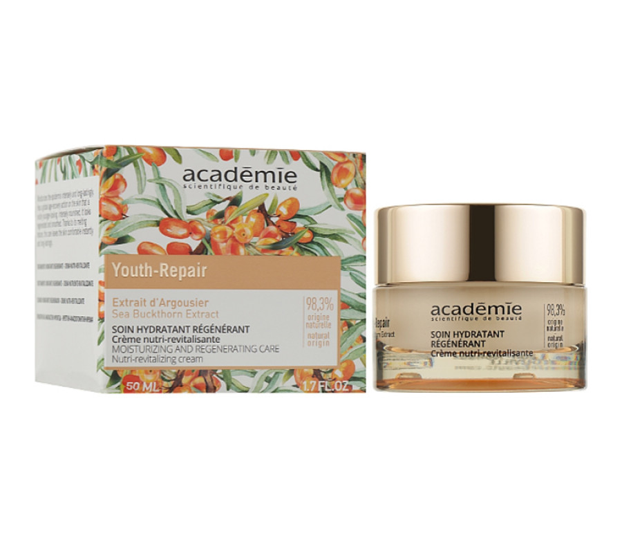 Відновлювальний зволожувальний крем для обличчя Youth Repair Nutri-Revitilizing Cream Academie, 50 мл