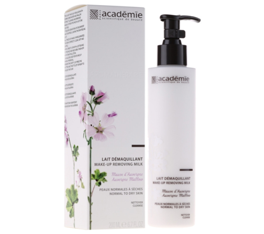 Молочко для умывания и демакияжа "Овернская мальва" Scientifique de Beaute Lait Demaquillant Academi