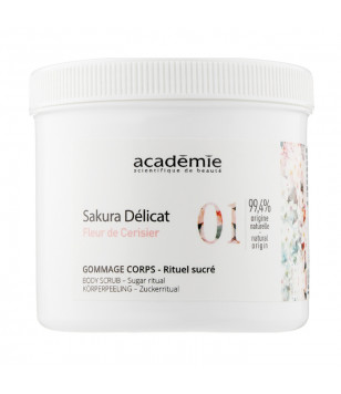 Скраб для тела "Сахарный сироп" Sakura Delicat Body Scrub Academie, 60 мл