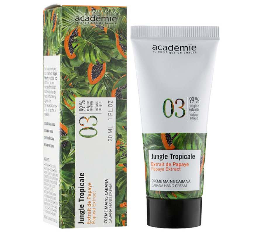 Крем для рук "Тропик" Jungle Tropicale Cabana Hand Cream Academie, 30 мл