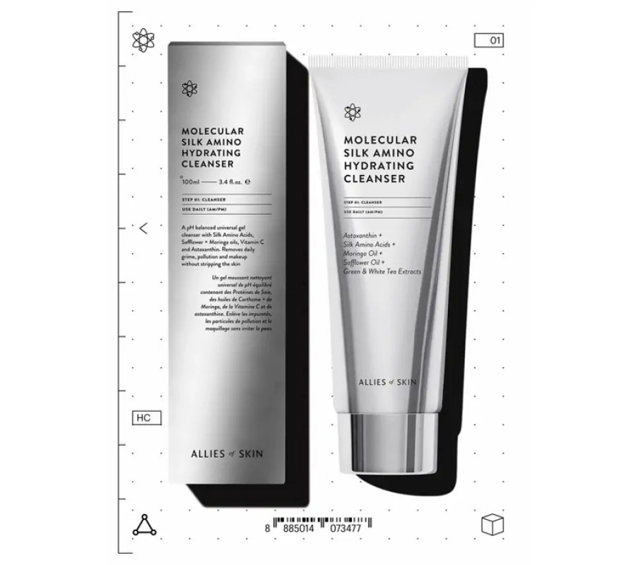 Засіб очищуючий Molecular Silk Amino Hydrating Cleanser Allies of Skin, 25 мл