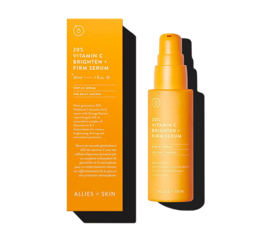 Сироватка з вітаміном С для обличчя 20% Vitamin C Brighten + Firm Serum Allies of Skin, 8 мл