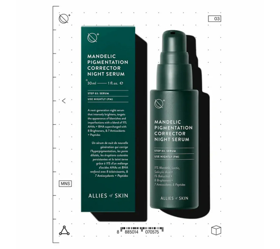 Сироватка нічна для обличчя Mandelic Pigmentation Corrector Night Serum Allies of Skin, 30 мл