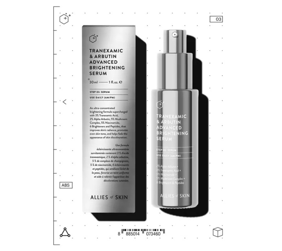 Освітлювальна сироватка Tranexamic & Arbutin Advanced Brightening Serum Allies of Skin, 30 мл
