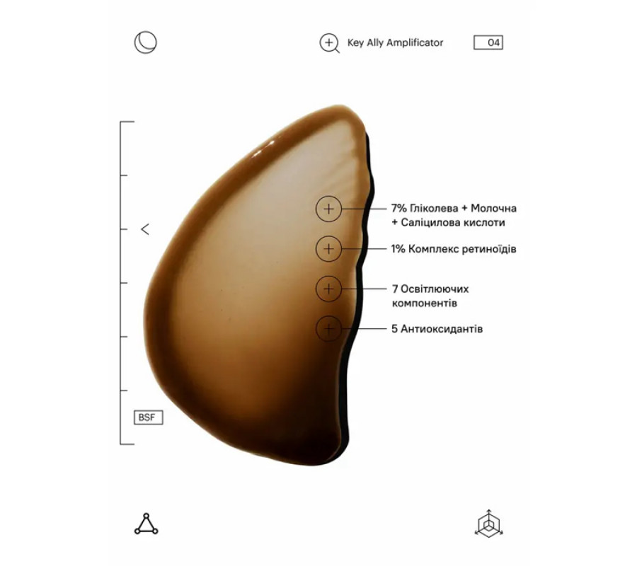 Пілінг нічний мультикислотний з ретинолом Multi Acids & Retinoid Brightening Sleeping Facial Allies of Skin, 5