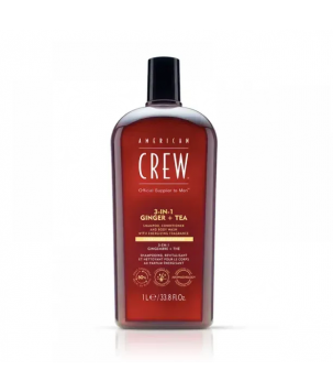 American Crew Засіб 3 в 1 Official Supplier To Men 3 In 1 Ginger Tea Shampoo Conditioner And Body Wash, 1000 м