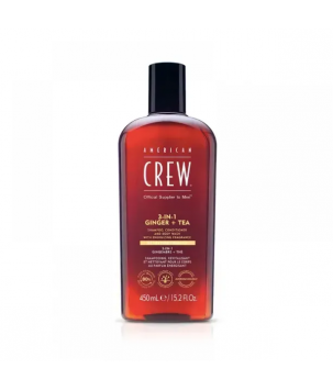 American Crew Засіб 3 в 1 Official Supplier To Men 3 In 1 Ginger Tea Shampoo Conditioner And Body Wash, 450 мл