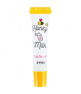 Молочно-медовий скраб для губ Honey & Milk Lip Scrub A'pieu, 8 мл