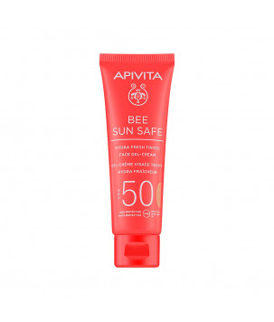 Apivita Тонувальний крем-гель для обличчя з морськими водоростями й прополісом Bee Sun Safe Hydra Fresh Tinted