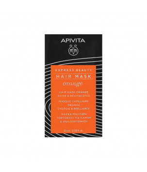 Apivita Маска відновлювальна з апельсином для блиску волосся Shine & Revitalizing Hair Mask With Orange, 20 мл
