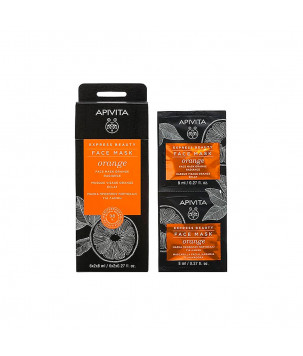 Apivita Маска для оздоровлення шкіри з апельсином Revitalizing Mask, 2x8 мл