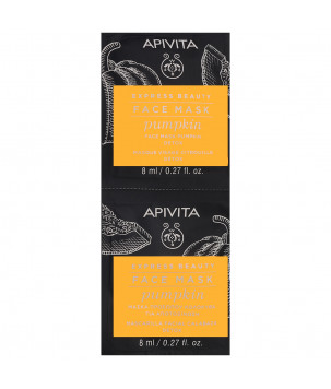 Apivita Маска для детксикації, з гарбузом Pumpkin Detox Mask, 2x8 мл