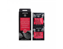 Apivita Маска для оздоровлення і сяйва шкіри з гранатом Express Beauty Radiance and Revitalizing Mask, 2x8 мл