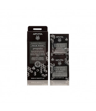 Apivita Маска для лица с прополисом Express Beauty Purifying & Oil-Balancing Propolis Black Face Mas
