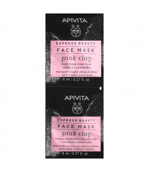 Apivita Маска деликатной очистки с розовой глиной (мини) Gentle Cleansing Mask, 2x8 мл