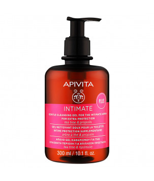 Apivita Делікатний очищувальний гель для інтимної гігієни з чайним деревом і прополісом Intimate, 300 мл