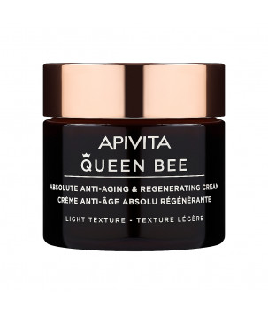 Apivita Антивіковий регенерувальний крем для обличчя Queen Bee Absolute Anti Aging & Regenerating Light Textur