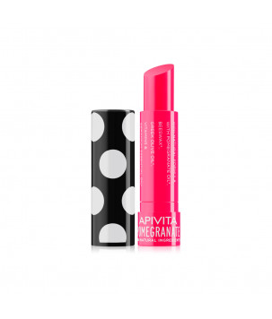 Apivita Бальзам для губ з бджолиним воском і гранатом Lip Care with Pomegranate, 4.4 г