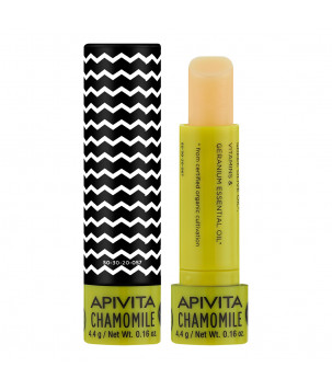 Apivita Бальзам для губ з SPF 15, з бджолиним воском і ромашкою Lip Care with Chamomile SPF 15, 4.4 г