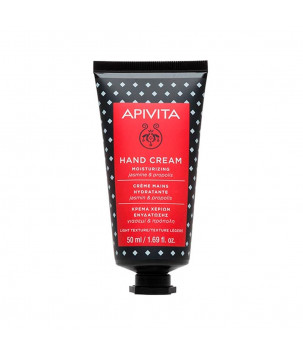 Apivita Зволожувальний крем для рук з жасмином і прополісом Moisturizing Jasmine & Propolis Hand Cream, 50 мл