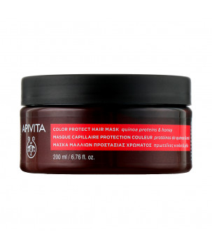 Apivita Маска для фарбованого волосся "Захист кольору з соняхом і медом" Color Protection Hair Mask With Hunfl