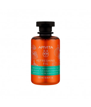 Apivita Гель для душу з ефірними маслами Refreshing Fig Shower Gel with Essential Oils, 250 мл