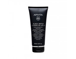 Apivita Черный очищающий гель для глаз и глаз Black Detox Cleansing Jelly, 150 мл