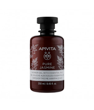 Apivita Гель для душу натуральний жасмин з ефірними маслами Pure Jasmine Showergel with Essential Oils, 250 мл