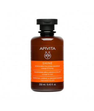 Apivita Шампунь відновлювальний для сили та блиску волосся з апельсином і медом Shine And Revitalizing Shampoo