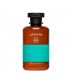 Apivita Шампунь для жирного коріння і сухих посічених кінчиків з прополісом і кропивою Shampoo For Oily Roots