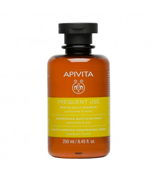 Apivita Шампунь для щоденного застосування з ромашкою і медом Gentle Daily Shampoo With Chamomile & Honey, 250