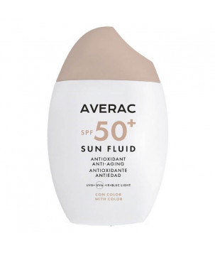 Тонуючий сонцезахисний флюїд для обличчя SPF50+ Sun Fluid SPF50+ With Color Ulrtaligh Averac, 50 мл