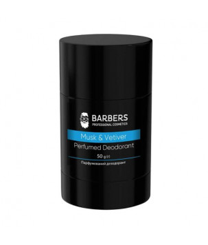 Barbers Парфумований дезодорант Musk & Vetiver, 50 г