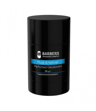 Barbers Парфумований дезодорант Musk & Vetiver, 50 г