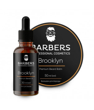 Barbers Набір для догляду за бородою Brooklyn, 80 мл