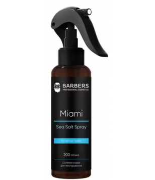 Barbers Текстурирующий соляной спрей для волос Miami, 200 мл