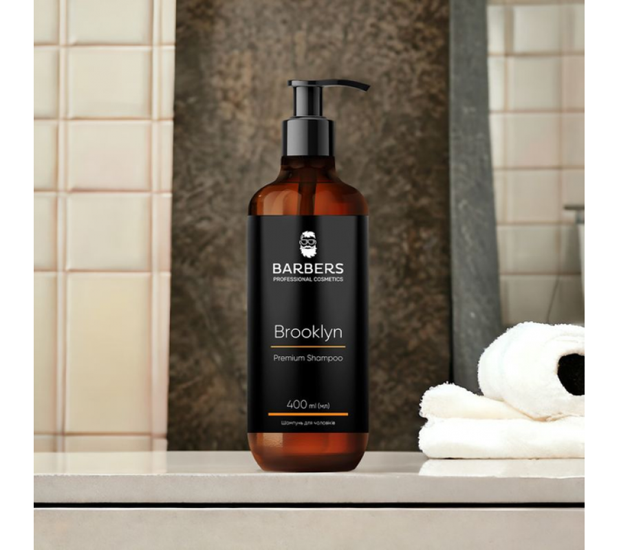 Barbers Шампунь для чоловіків проти лупи Brooklyn 400 мл — купити в Україні